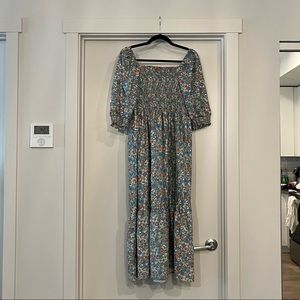 Shein | Maxi Dress with Puff Sleeves in Floral